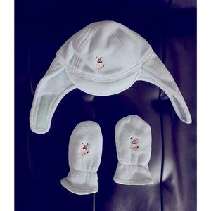 3/$15 SALE - Tendertoes Baby Fleece Hat and Mitten Set 6-12 M
